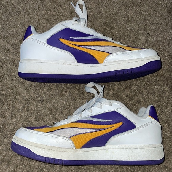 Reebok x NFL Minnesota Viking purple gold white mens sneakers - Picture 6 of 14